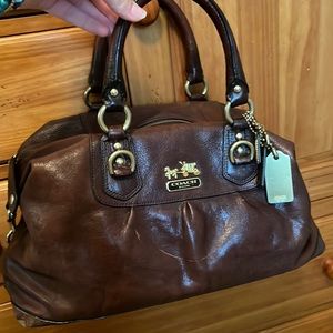 Coach Madison Leather Sabrina Satchel Handbag